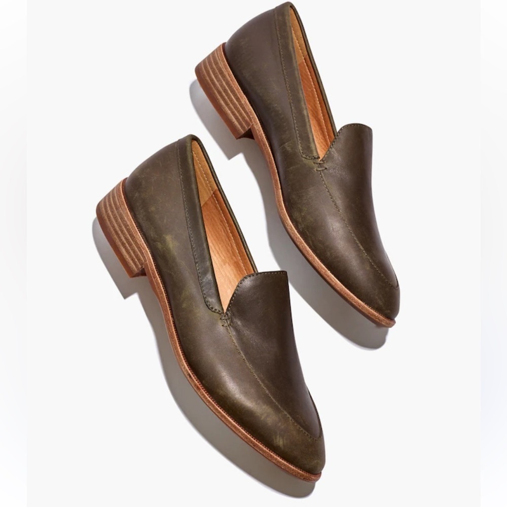 Madewell The Frances Loafer Dried Olive Size 8.5